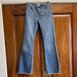 Abercrombie Kids Girls Blue Flare Jeans